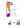 MARSİLYAN™- iPhone 16 Pro Max Kılıf Zirve Doku - Siyah Bilvis 5in1 5D Magic Hayalet Cam Ekran Koruyucu + Bilvis Titan Kamera Lens - TMGI