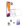 MARSİLYAN™- iPhone 16 Pro Max Kılıf Zirve Doku - Siyah Bilvis 5in1 5D Magic Hayalet Cam Ekran Koruyucu + Raze Metal Kamera Lens - NLGY