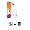 MARSİLYAN™- iPhone 16 Pro Max Kılıf Zirve Doku - Siyah Buffer Hayalet Cam Ekran Koruyucu + Gri Pers Alüminyum Kamera Lens
