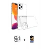 MARSİLYAN™- iPhone 16 Pro Max Kılıf Zirve Doku - Siyah Buffer Hayalet Cam Ekran Koruyucu + Pers Alüminyum Kamera Lens - GS