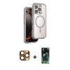 MARSİLYAN™- iPhone 16 Pro Max Kılıf Zirve Klasik Prime - Siyah 360 Mat Full Body Arka Koruyucu + Pers Alüminyum Kamera Lens - CLTM