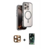 MARSİLYAN™- iPhone 16 Pro Max Kılıf Zirve Klasik Prime - Siyah 360 Mat Full Body Arka Koruyucu + Pers Alüminyum Kamera Lens - CLTM