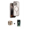 MARSİLYAN™- iPhone 16 Pro Max Kılıf Zirve Klasik Prime - Siyah 360 Mat Full Body Arka Koruyucu + Pers Alüminyum Kamera Lens - CLTM