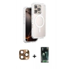 MARSİLYAN™- iPhone 16 Pro Max Kılıf Zirve Klasik Prime - Siyah 360 Mat Full Body Arka Koruyucu + Pers Alüminyum Kamera Lens - CLTM