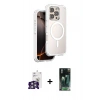 MARSİLYAN™- iPhone 16 Pro Max Kılıf Zirve Klasik Prime - Siyah 360 Mat Full Body Arka Koruyucu + Bilvis Titan Kamera Lens - GS