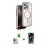 MARSİLYAN™- iPhone 16 Pro Max Kılıf Zirve Klasik Prime - Siyah 360 Mat Full Body Arka Koruyucu + Raze Metal Kamera Lens - NLGY