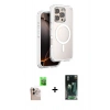 MARSİLYAN™- iPhone 16 Pro Max Kılıf Zirve Klasik Prime - Siyah 360 Mat Full Body Arka Koruyucu + Raze Metal Kamera Lens - NLGY