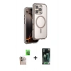MARSİLYAN™- iPhone 16 Pro Max Kılıf Zirve Klasik Prime - Siyah 360 Mat Full Body Arka Koruyucu + Raze Metal Kamera Lens - NLGY