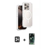 MARSİLYAN™- iPhone 16 Pro Max Kılıf Zirve Klasik Prime - Siyah 360 Mat Full Body Arka Koruyucu + PVD Metal Kamera Lens - SH