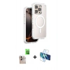 MARSİLYAN™- iPhone 16 Pro Max Kılıf Zirve Klasik Prime - Siyah 3D Antistatik Cam Ekran Koruyucu + Raze Metal Kamera Lens - NLGY