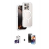 MARSİLYAN™- iPhone 16 Pro Max Kılıf Zirve Klasik Prime - Siyah 3D Antistatik Mat Seramik Nano Ekran Koruyucu + Bilvis Titan Kamera Lens - TMGI