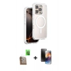 MARSİLYAN™- iPhone 16 Pro Max Kılıf Zirve Klasik Prime - Siyah 3D Antistatik Mat Seramik Nano Ekran Koruyucu + Raze Metal Kamera Lens - CLTM