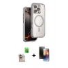 MARSİLYAN™- iPhone 16 Pro Max Kılıf Zirve Klasik Prime - Siyah 3D Antistatik Mat Seramik Nano Ekran Koruyucu + Raze Metal Kamera Lens - NLGY