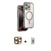 MARSİLYAN™- iPhone 16 Pro Max Kılıf Zirve Klasik Prime - Siyah Bilvis 3D Cam Ekran Koruyucu + Pers Alüminyum Kamera Lens - CLTM
