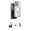MARSİLYAN™- iPhone 16 Pro Max Kılıf Zirve Klasik Prime - Siyah Bilvis 3D Cam Ekran Koruyucu + Bilvis Titan Kamera Lens - GS