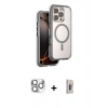 MARSİLYAN™- iPhone 16 Pro Max Kılıf Zirve Klasik Prime - Siyah Bilvis 3D Cam Ekran Koruyucu + Pers Alüminyum Kamera Lens - GS