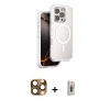 MARSİLYAN™- iPhone 16 Pro Max Kılıf Zirve Klasik Prime - Siyah Bilvis 3D Cam Ekran Koruyucu + Pers Alüminyum Kamera Lens - CLTM