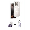 MARSİLYAN™- iPhone 16 Pro Max Kılıf Zirve Klasik Prime - Siyah Bilvis 3X AR Hayalet Cam Ekran Koruyucu + Bilvis Titan Kamera Lens - GS