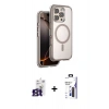 MARSİLYAN™- iPhone 16 Pro Max Kılıf Zirve Klasik Prime - Siyah Bilvis 3X AR Hayalet Cam Ekran Koruyucu + Bilvis Titan Kamera Lens - TMGI
