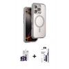 MARSİLYAN™- iPhone 16 Pro Max Kılıf Zirve Klasik Prime - Siyah Bilvis 3X AR Hayalet Cam Ekran Koruyucu + Bilvis Titan Kamera Lens - TMGI