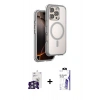 MARSİLYAN™- iPhone 16 Pro Max Kılıf Zirve Klasik Prime - Siyah Bilvis 3X AR HD Cam Ekran Koruyucu + Bilvis Titan Kamera Lens - GS