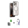 MARSİLYAN™- iPhone 16 Pro Max Kılıf Zirve Klasik Prime - Siyah Bilvis 3X AR HD Cam Ekran Koruyucu + Raze Metal Kamera Lens - SH