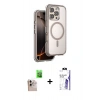 MARSİLYAN™- iPhone 16 Pro Max Kılıf Zirve Klasik Prime - Siyah Bilvis 3X AR HD Cam Ekran Koruyucu + Raze Metal Kamera Lens - NLGY