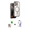 MARSİLYAN™- iPhone 16 Pro Max Kılıf Zirve Klasik Prime - Siyah Bilvis 3X AR HD Cam Ekran Koruyucu + Raze Metal Kamera Lens - NLGY