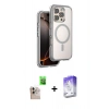 MARSİLYAN™- iPhone 16 Pro Max Kılıf Zirve Klasik Prime - Siyah Bilvis 5in1 3D Magic Cam Ekran Koruyucu + Raze Metal Kamera Lens - NLGY