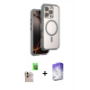 MARSİLYAN™- iPhone 16 Pro Max Kılıf Zirve Klasik Prime - Siyah Bilvis 5in1 3D Magic Cam Ekran Koruyucu + Raze Metal Kamera Lens - NLGY