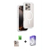 MARSİLYAN™- iPhone 16 Pro Max Kılıf Zirve Klasik Prime - Siyah Bilvis 5in1 3D Magic Cam Ekran Koruyucu + Raze Metal Kamera Lens - NLGY