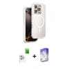 MARSİLYAN™- iPhone 16 Pro Max Kılıf Zirve Klasik Prime - Siyah Bilvis 5in1 3D Magic Cam Ekran Koruyucu + Raze Metal Kamera Lens - BZ