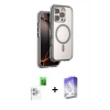 MARSİLYAN™- iPhone 16 Pro Max Kılıf Zirve Klasik Prime - Siyah Bilvis 5in1 3D Magic Cam Ekran Koruyucu + Raze Metal Kamera Lens - BZ