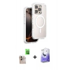 MARSİLYAN™- iPhone 16 Pro Max Kılıf Zirve Klasik Prime - Siyah Bilvis 5in1 5D Magic Hayalet Cam Ekran Koruyucu + Raze Metal Kamera Lens - NLGY
