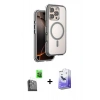 MARSİLYAN™- iPhone 16 Pro Max Kılıf Zirve Klasik Prime - Siyah Bilvis 5in1 5D Magic Hayalet Cam Ekran Koruyucu + Raze Metal Kamera Lens - SH