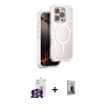 MARSİLYAN™- iPhone 16 Pro Max Kılıf Zirve Klasik Prime - Siyah Bilvis Hayalet Cam Ekran Koruyucu + Bilvis Titan Kamera Lens - GS