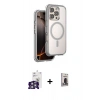 MARSİLYAN™- iPhone 16 Pro Max Kılıf Zirve Klasik Prime - Siyah Bilvis Hayalet Cam Ekran Koruyucu + Bilvis Titan Kamera Lens - GS
