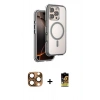 MARSİLYAN™- iPhone 16 Pro Max Kılıf Zirve Klasik Prime - Siyah Buffer Cam Ekran Koruyucu + Pers Alüminyum Kamera Lens - CLTM