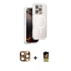 MARSİLYAN™- iPhone 16 Pro Max Kılıf Zirve Klasik Prime - Siyah Buffer Cam Ekran Koruyucu + Pers Alüminyum Kamera Lens - CLTM