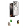 MARSİLYAN™- iPhone 16 Pro Max Kılıf Zirve Klasik Prime - Siyah Buffer Cam Ekran Koruyucu + Raze Metal Kamera Lens - CLTM