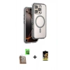 MARSİLYAN™- iPhone 16 Pro Max Kılıf Zirve Klasik Prime - Siyah Buffer Cam Ekran Koruyucu + Raze Metal Kamera Lens - CLTM