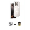 MARSİLYAN™- iPhone 16 Pro Max Kılıf Zirve Klasik Prime - Siyah Buffer Cam Ekran Koruyucu + Pers Alüminyum Kamera Lens - GI