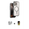 MARSİLYAN™- iPhone 16 Pro Max Kılıf Zirve Klasik Prime - Siyah Buffer Cam Ekran Koruyucu + Pers Alüminyum Kamera Lens - GS