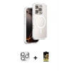 MARSİLYAN™- iPhone 16 Pro Max Kılıf Zirve Klasik Prime - Siyah Buffer Cam Ekran Koruyucu + Pers Alüminyum Kamera Lens - GS