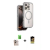 MARSİLYAN™- iPhone 16 Pro Max Kılıf Zirve Klasik Prime - Siyah Buffer Cam Ekran Koruyucu + Raze Metal Kamera Lens - NLGY