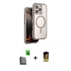 MARSİLYAN™- iPhone 16 Pro Max Kılıf Zirve Klasik Prime - Siyah Buffer Cam Ekran Koruyucu + Raze Metal Kamera Lens - SH
