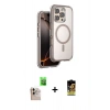 MARSİLYAN™- iPhone 16 Pro Max Kılıf Zirve Klasik Prime - Siyah Buffer Cam Ekran Koruyucu + Raze Metal Kamera Lens - NLGY