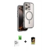 MARSİLYAN™- iPhone 16 Pro Max Kılıf Zirve Klasik Prime - Siyah Buffer Cam Ekran Koruyucu + Raze Metal Kamera Lens - BZ