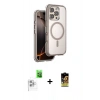 MARSİLYAN™- iPhone 16 Pro Max Kılıf Zirve Klasik Prime - Siyah Buffer Cam Ekran Koruyucu + Raze Metal Kamera Lens - BZ
