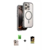 MARSİLYAN™- iPhone 16 Pro Max Kılıf Zirve Klasik Prime - Siyah Buffer Cam Ekran Koruyucu + Raze Metal Kamera Lens - NLGY